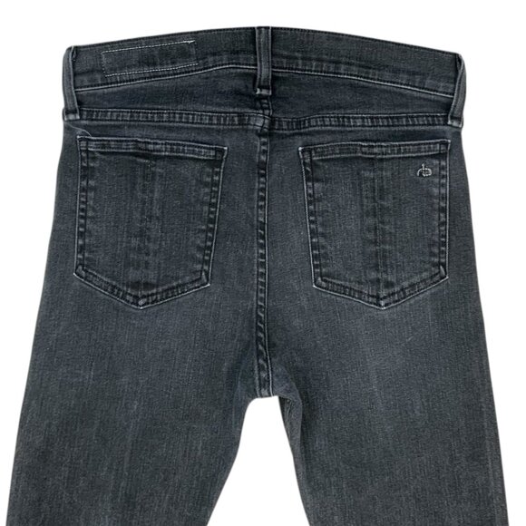 Rag And Bone Crop Flare Jeans 26 Blackthorne Distressed - Picture 8 of 13